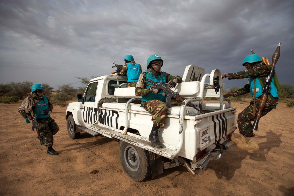 UNAMID's Protection of Civilians. Photo Credit: UNAMID, Flickr Cc. License available here. 
