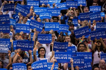 Bernie Sanders rally at Penn State prior to the Pennsylvania primary election, 4/19/16. [Paul Weaver/Flickr]